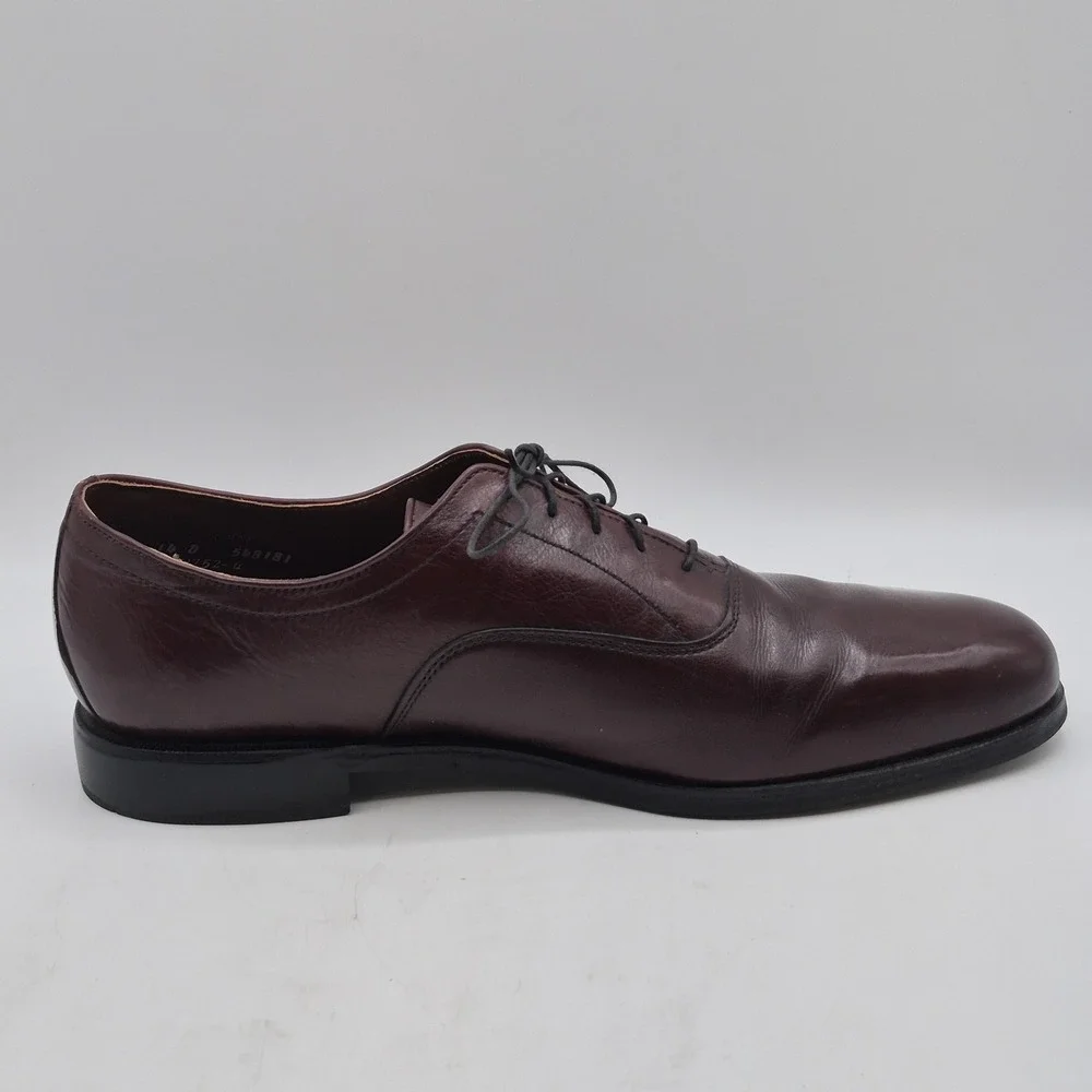 Dexter Dress Shoes Mens Size 14 D Burgundy Leather Oxford‎ Plain Toe W752-4